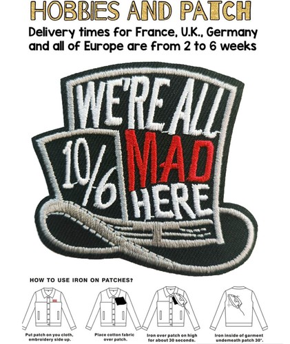 Patch mad hatter alice - mad, paese