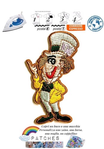 Patch mad hatter iron alice - hatter,